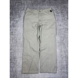 Orvis Pants Men's 36x30 Beige Canvas Pocket Trim Safari Outdoor Straight Leg